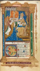 Printed Book of Hours, Use of Rome: fol. 45r, Coronation of the Virgin, 1510.