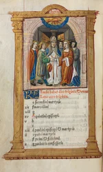 Printed Book of Hours Use of Rome: June calendar illustration