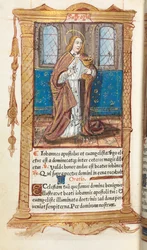 Printed Book of Hours Use of Rome: fol. 98v, St. John the Evangelist