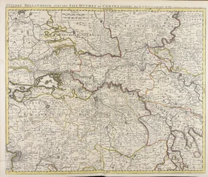 Gueldre hollandoise avec les pais, duchez et comtez voisins