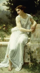 Girl of Pompei in a Garden