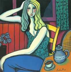 Girl Drinking Tea