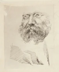 Director C. A. Zitting, Portrait Study, Face