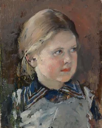 Head of a Girl, Study for the Family Portrait of Baron Magnus von Born