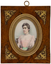 Miniature Portrait of Baroness Delort de Gléon the Younger