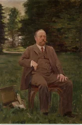 Fernand Scribe in His Garden