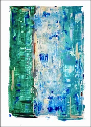 Modern Ocean Colors Abstract