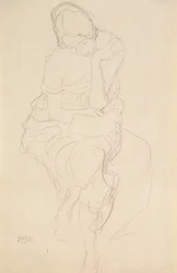 Seated on a Stool from the Front