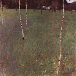 Farmhouse with Birches