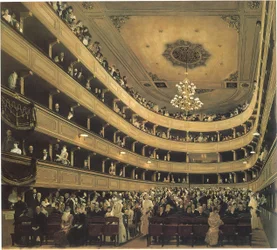 Auditorium in the Old Burgtheater in Vienna