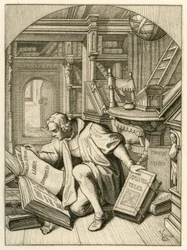 Luther Reading in the University Library of Erfurt. He Found a Latin Bible
