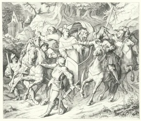 Martin Luther is abducted on his return from the Diet of Worms, 1521