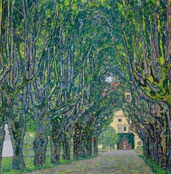 Avenue in the Park of Kammer Castle, 1912