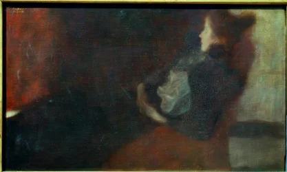 Lady by the Fireplace