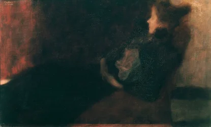 Lady at the Fireplace