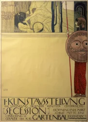 Poster for the First Secession Exhibition (censored)