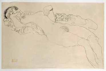 Reclining Nude Turned to the Left