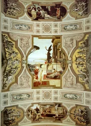 Vienna Burgtheatre, Staircase (detail)