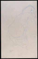 Woman Leaning to the Right with Long Hair, c.1910-11