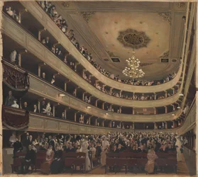 Auditorium in the Old Burgtheater