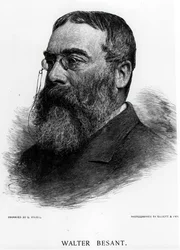 Sir Walter Besant (1836-1901) engraved by Gustav Kruell (1843-1907) from a photograph by Elliot & Fry