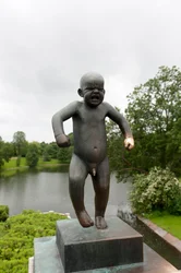 "Sinnatageen" Angry Boy, Sculpture in Frogner Park, Oslo, Norway