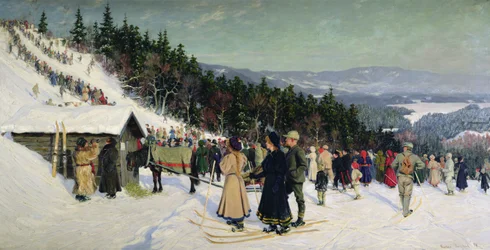 Ski Competition in Fjelkenhill