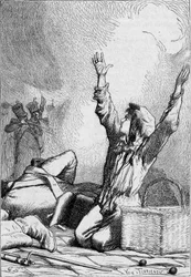 Gavroche Falls on the Barricades - in 