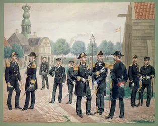Officers of the Danish Navy at the Academy