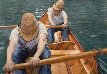 Boaters Rowing on the Yerres