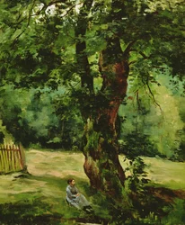 Woman Seated Beneath a Tree