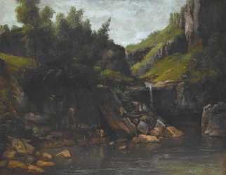 Cascade in a Rocky Landscape