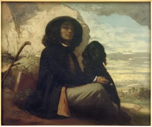 Courbet with Black Dog