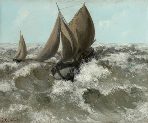The Sailboat (Seascape). Around 1869