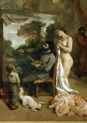 The Studio. Painter and Nude Model