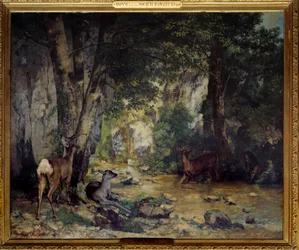 The Delivery of Deer at the Stream of Plaisir Fontaine