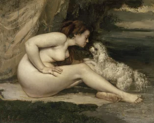 Nude Woman with a Dog, 1861-1862