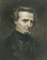 Portrait of Hector Berlioz, Engraved by A. Gilbert, Published in the 