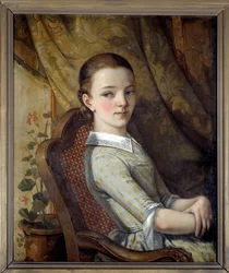Portrait of Juliette Courbet (1831-1915), sister of the artist, by Gustave Courbet (1819-1877), 1844