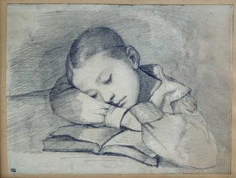 Portrait of Juliette Courbet sleeping
