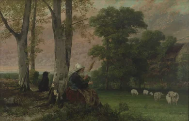 The Shepherdess (The Breton Spinner)