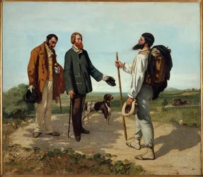 The Meeting or “Hello, Mr. Courbet”. Meeting between Alfred Bruyas and Gustave Courbet