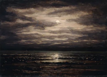 Twilight on Lake Leman in Bon Port