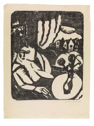 Interior of Seated Woman by the Window