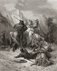 A Heroine Florine of Burgundy, illustration from 