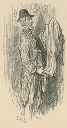 A man holding fabric
