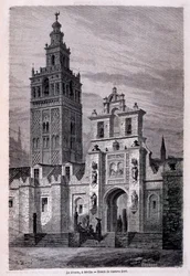 Church of the Giralda in Seville (Tour du Monde, 2nd Semester 1866)