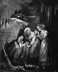 Cinderella: illustration by Gustave Doré - in 