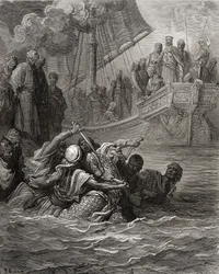 Death of Almoadam, illustration from 