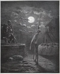 Don Quixote Watches Over His Arms - from 